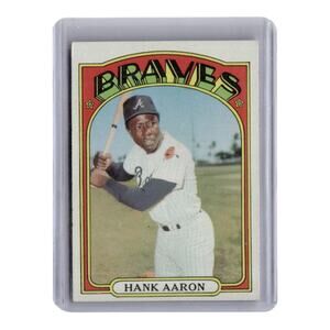 Hank Aaron Atlanta Braves 1972 Topps #299 Baseball Card